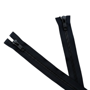 YKK PRETO # 5 DESMONTABLE  DOBLE CAMINO